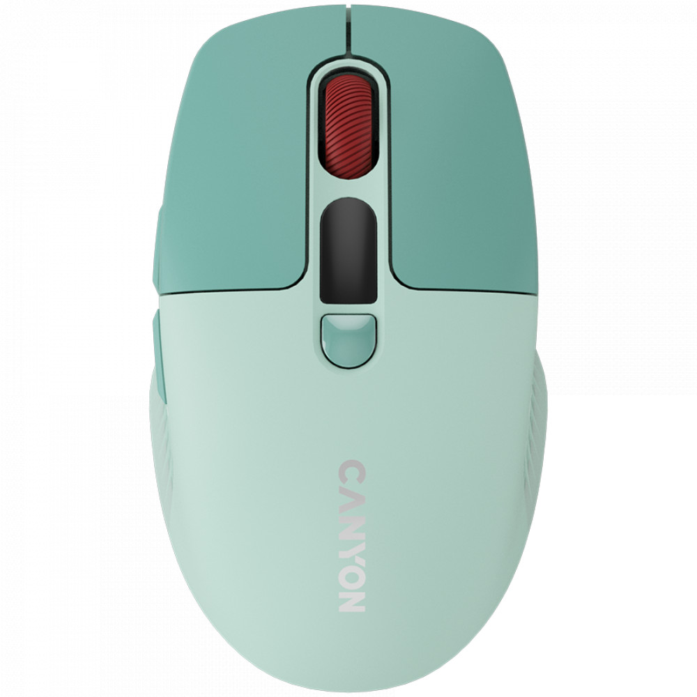 Мышь Canyon MW-26 LCD Silent Dual Mode Wireless Green CNS-CMSW26GR Бюджетные, Беспроводная — фото товара