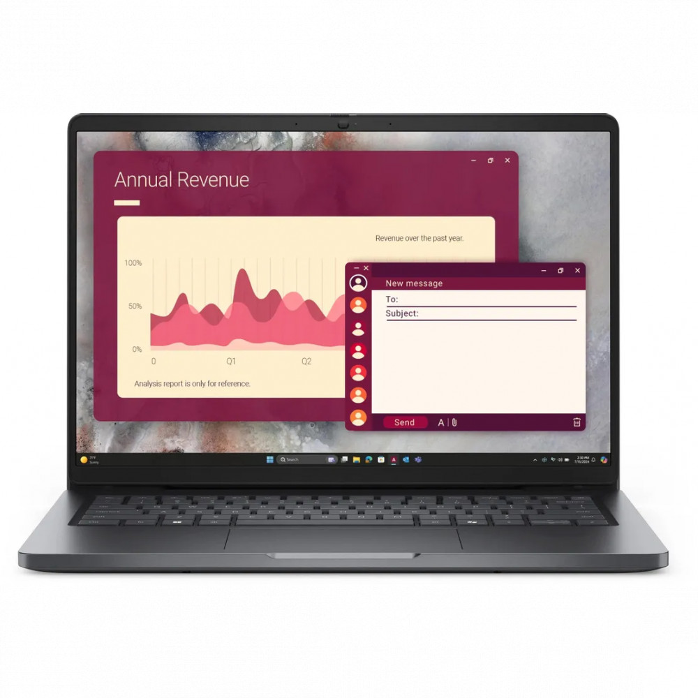 Ноутбук Dell Pro 14 PRO14-5653 14 ", WUXGA 1920x1200 (16:10), Intel, Core Ultra 5, 16 Гб, 512 ГБ, Intel Graphics, Linux - миниатюра 2