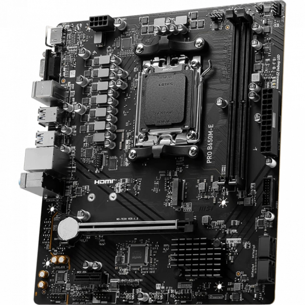 Материнская плата MSI PRO B650M-E Micro-ATX, AMD AM5 - миниатюра 2