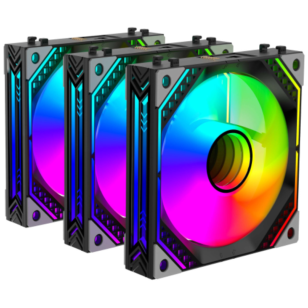 Система охлаждения 2E Air Cool 2E-ACF120MB-ARGB Для системного блока — фото товара