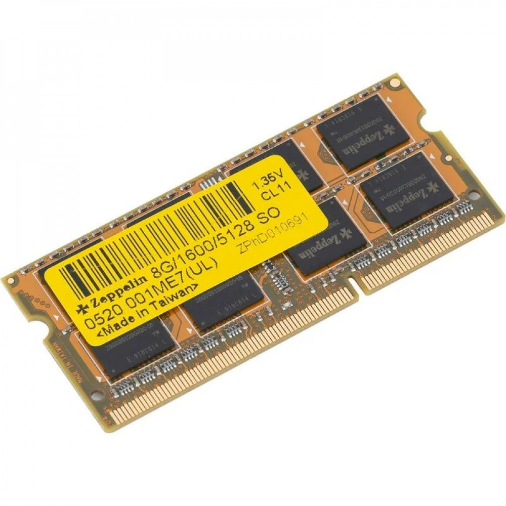 ОЗУ Zeppelin 4 ГБ Z 4G/1600/5128 SO 1.35V SO-DIMM, DDR3, 4 Гб, 1600 МГц — фото товара