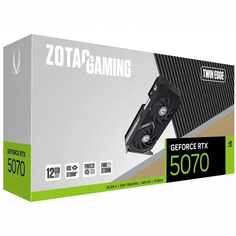 Видеокарта Zotac NVIDIA GeForce RTX 5070 Twin Edge 12GB ZT-B50700E-10P 12Gb 12 ГБ - миниатюра 5