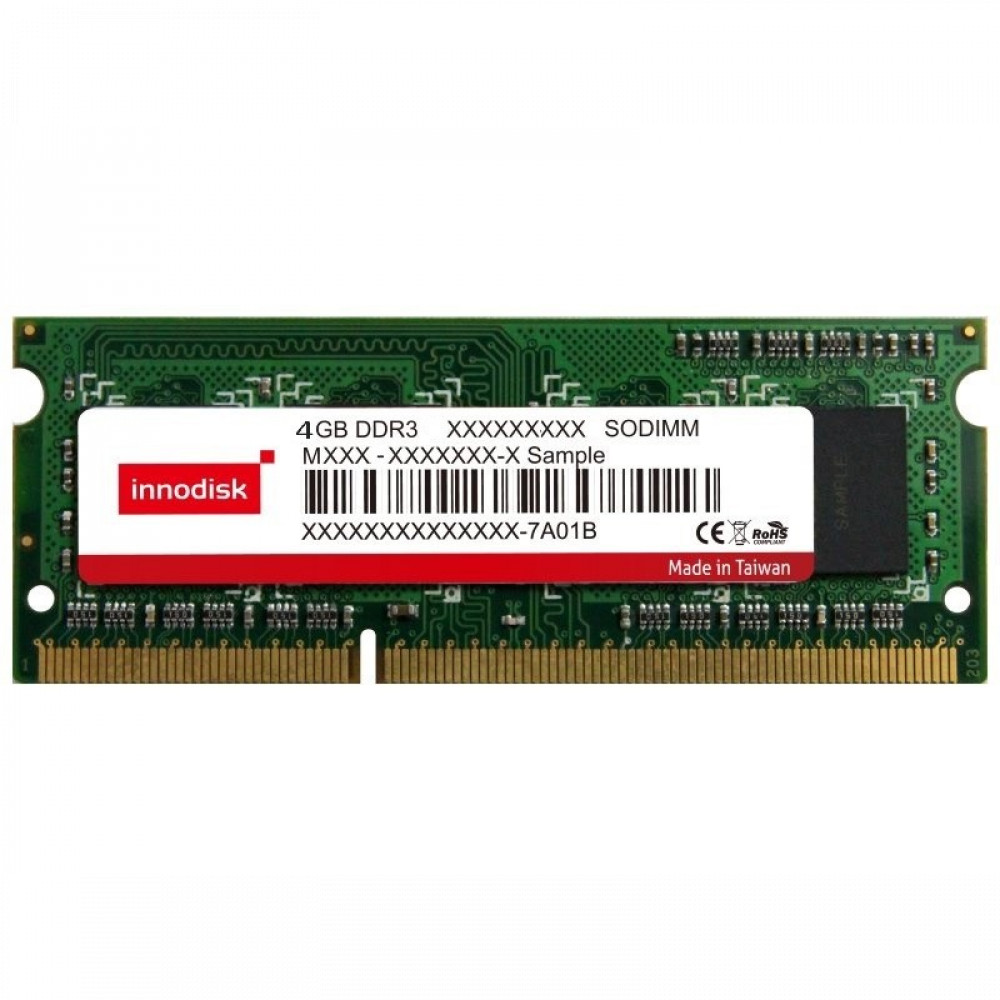 ОЗУ Innodisk M3S0 M3S0-4GMJDLPC SO-DIMM, DDR3, 4 Гб, 1600 МГц — фото товара