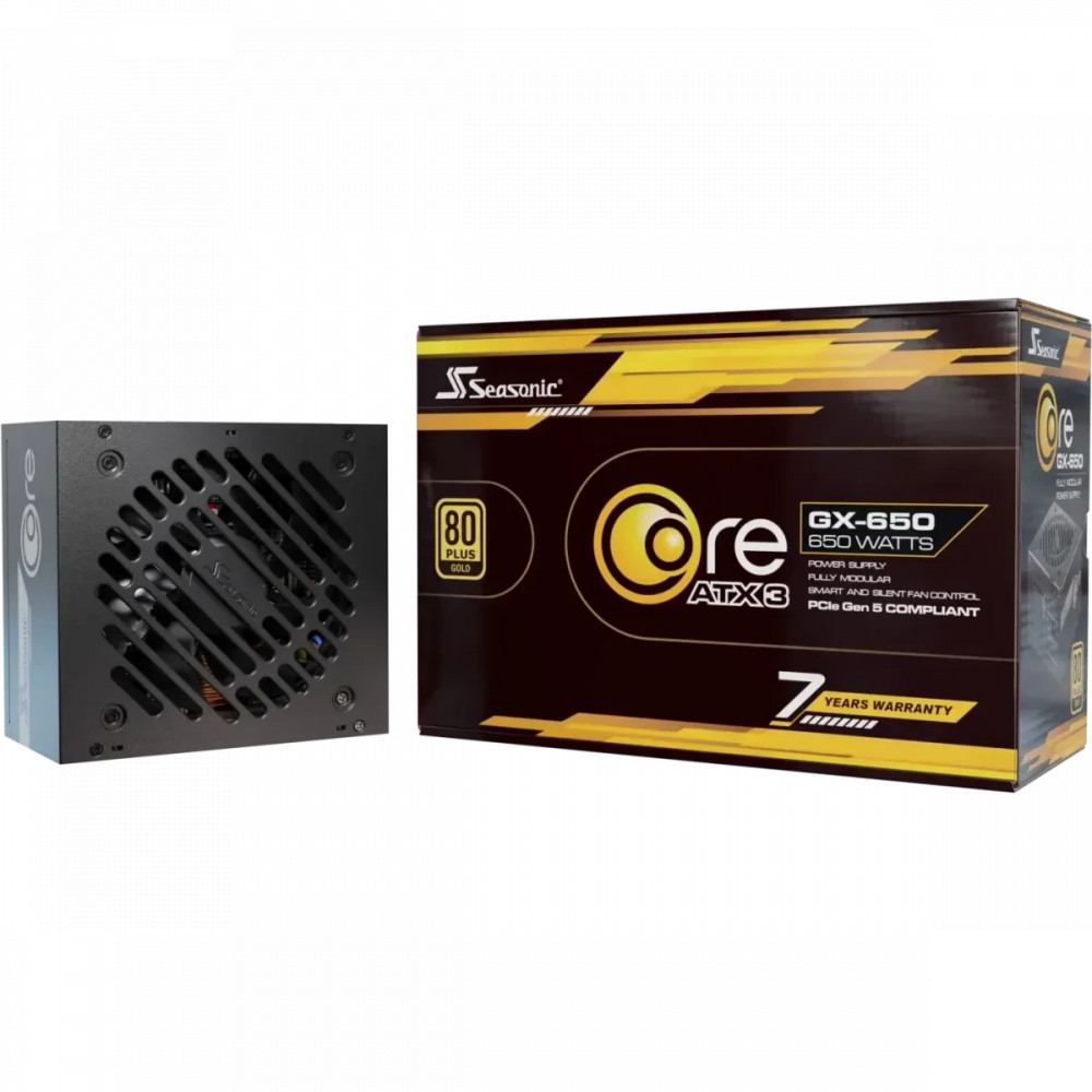 Блок питания Seasonic Core GX-650 ATX 3.1 Black CORE (V3) GX-650 650 Вт - миниатюра 5