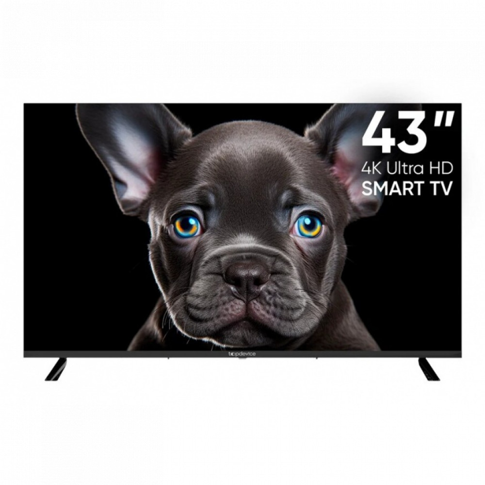 Телевизор Topdevice TDTV43CS08U Black TDTV43CS08U_BK 43 ", Smart TV, Черный — фото товара