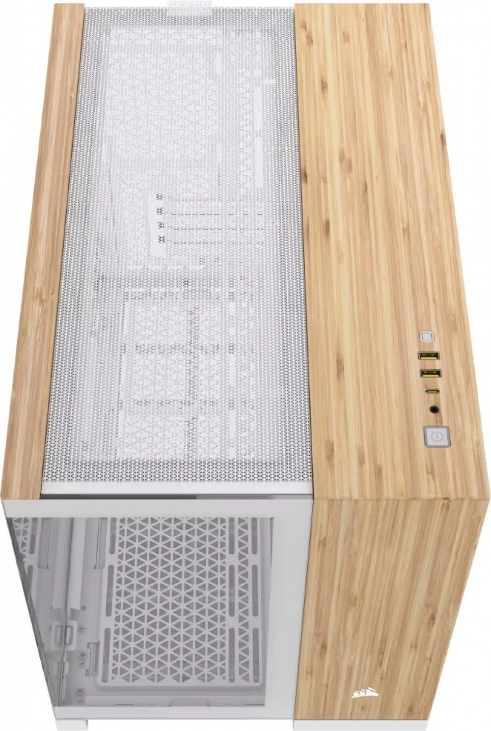 Корпус Corsair 2500X White - Bamboo Wood CC-9011288-WW Mid-Tower - миниатюра 4