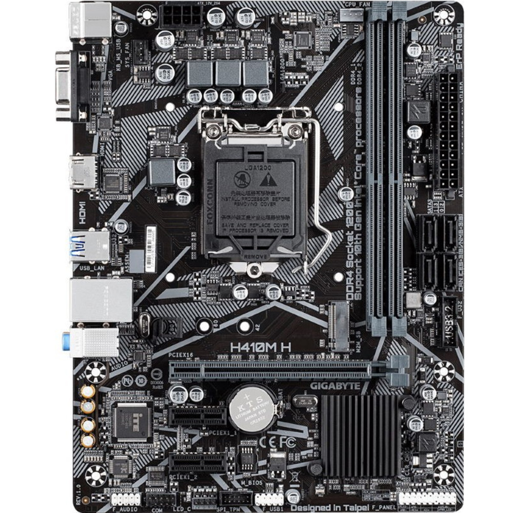 Материнская плата Gigabyte H410M H Micro-ATX, LGA 1200 - миниатюра 2