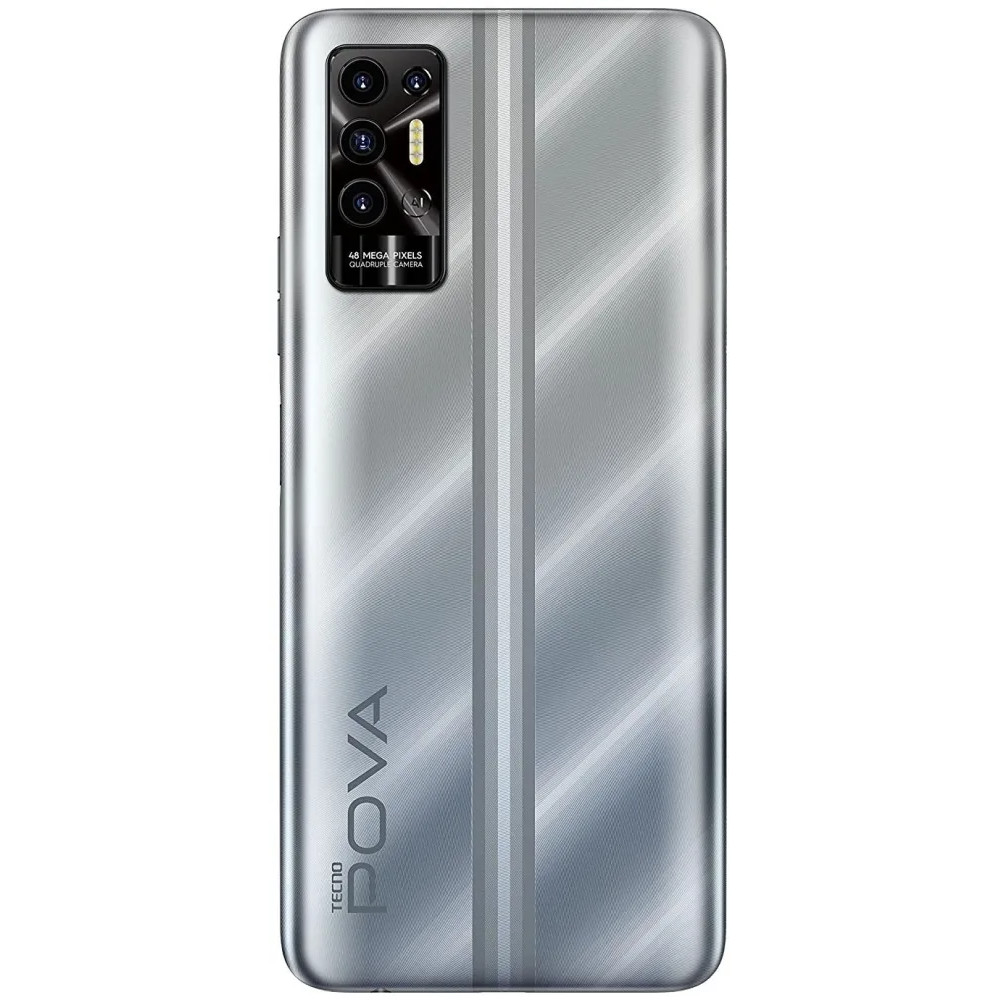 Смартфон TECNO Tecno Pova 2, 64 GB, Polar Silver LE7N/SILVER 64GB 64 Гб, 4 Гб - миниатюра 3