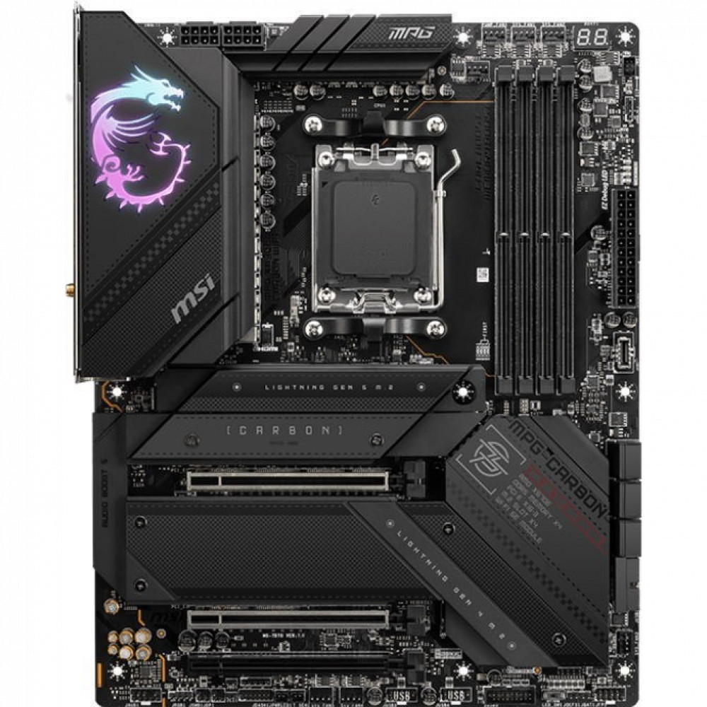 Материнская плата MSI MPG X670E CARBON WIFI ATX, AMD AM5 - миниатюра 2