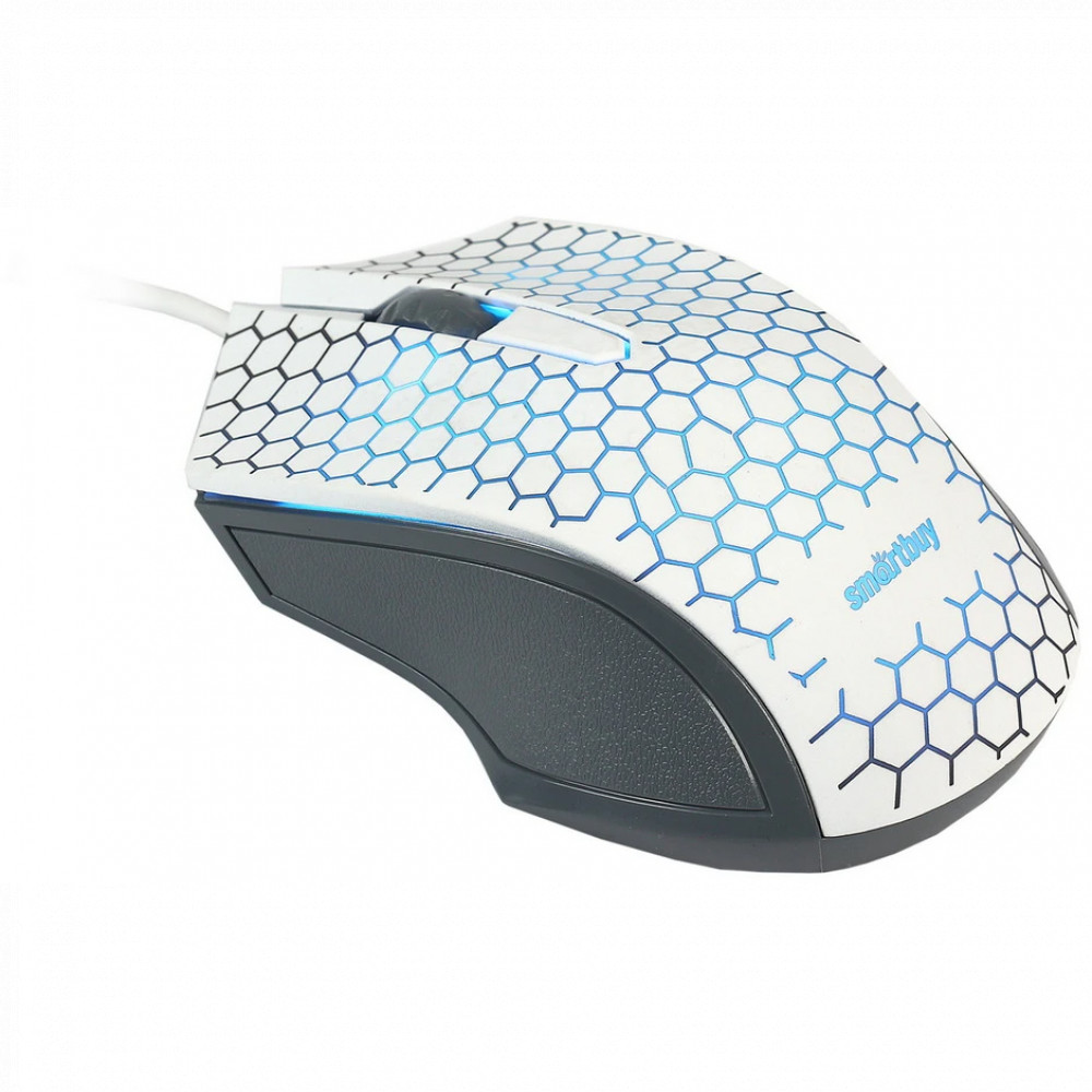 Мышь SmartBuy ONE 334 White SBM-334-W Бюджетные, Проводная - миниатюра 3