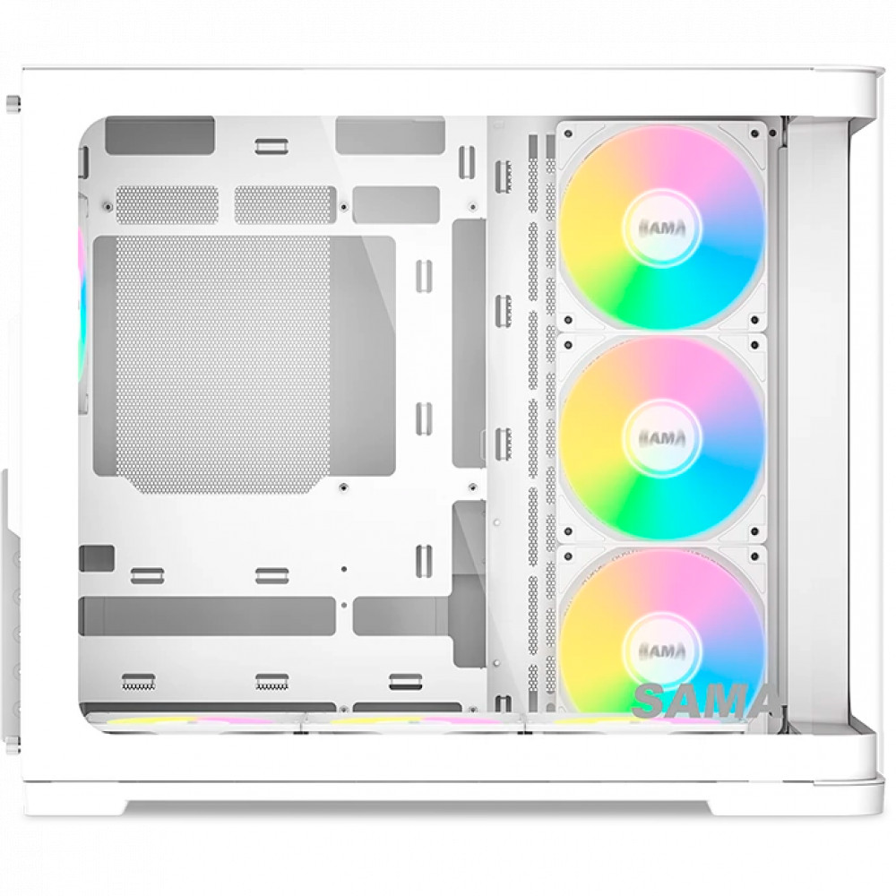 Корпус Sama V60 White V60-WHADA7X1-GL Mid-Tower - миниатюра 3