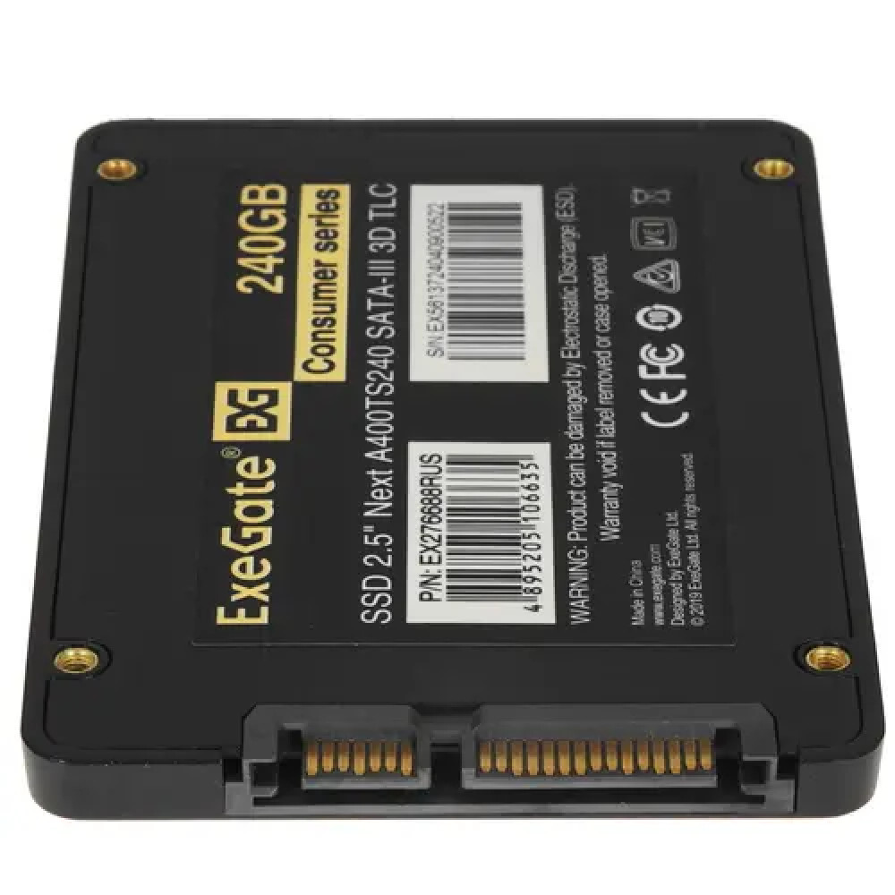 Жесткий диск ExeGate Next A400TS240 EX276688RUS SSD (твердотельные), 240 ГБ, 2.5 дюйма, SATA - миниатюра 3