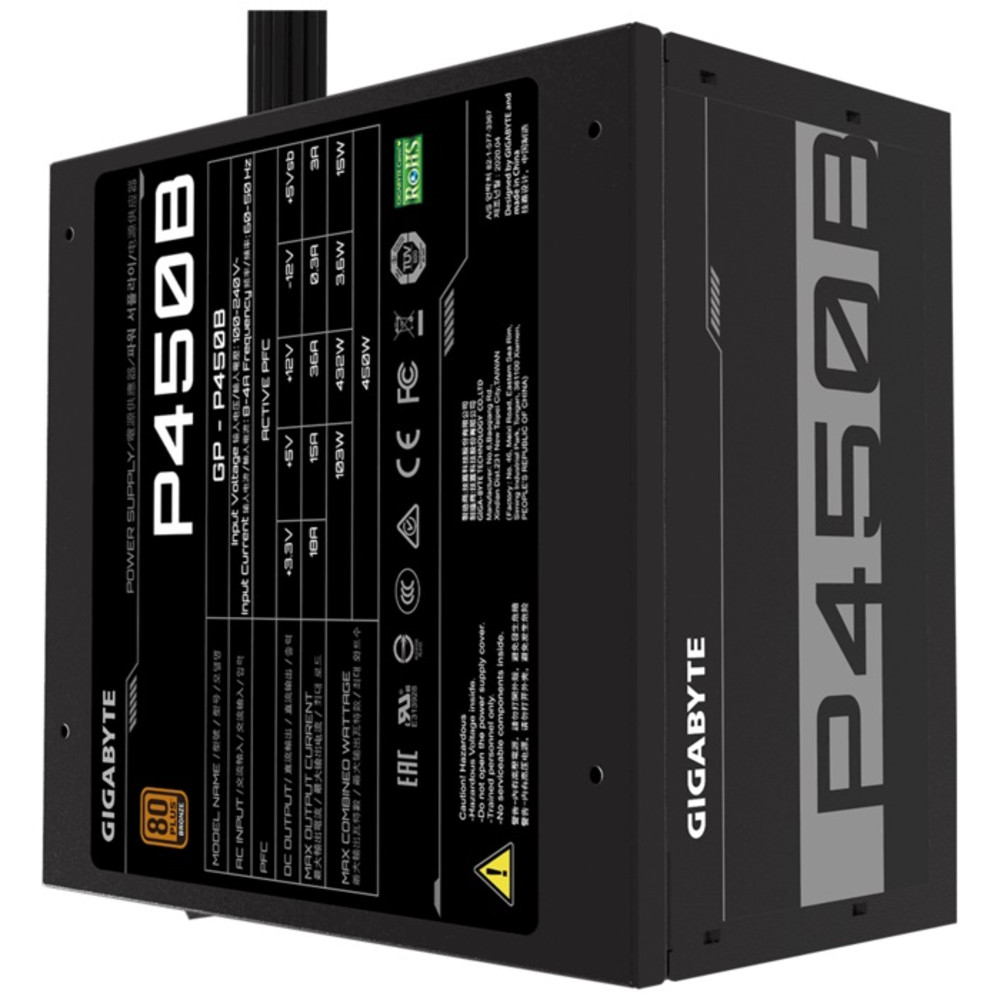 Блок питания Gigabyte GP-P450B 450 Вт - миниатюра 5
