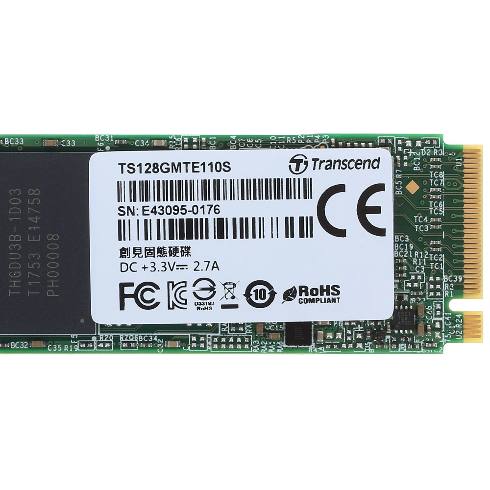 Жесткий диск Transcend TS128GMTE110S SSD (твердотельные), 128 ГБ, M.2, PCIe - миниатюра 3