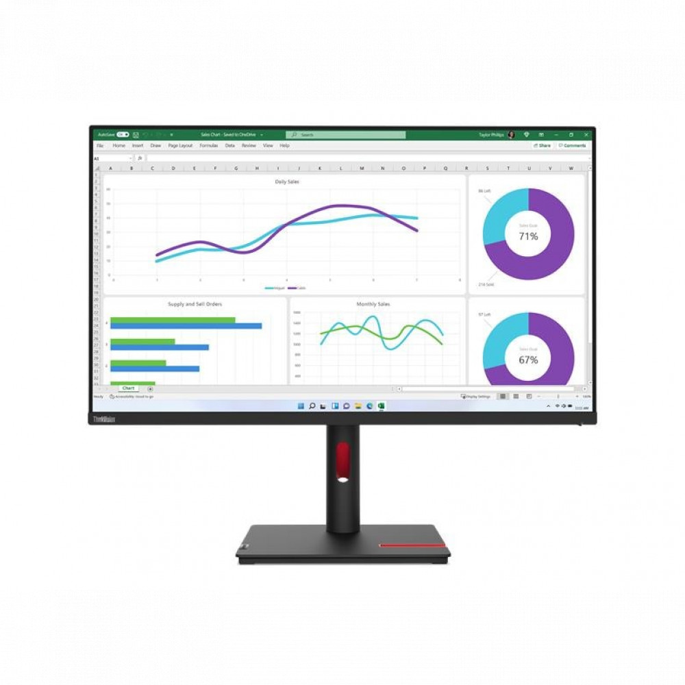 Монитор Lenovo ThinkVision T32h-30 63D3GAT1UK 31.5 ", IPS, Quad HD 2560x1440 (16:9), 60 Гц — фото товара