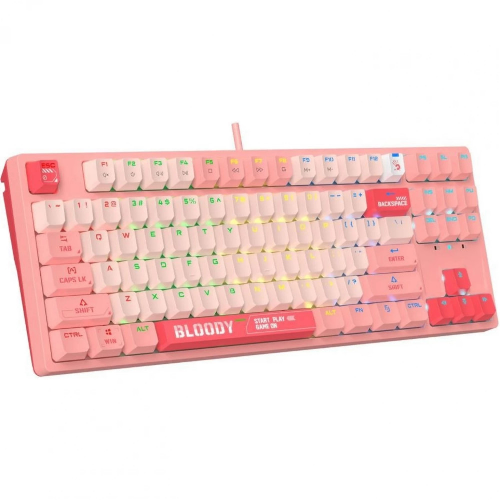 Клавиатура A4Tech Bloody S87 Energy Pink S87 USB ENERGY PINK Проводная, USB - миниатюра 3
