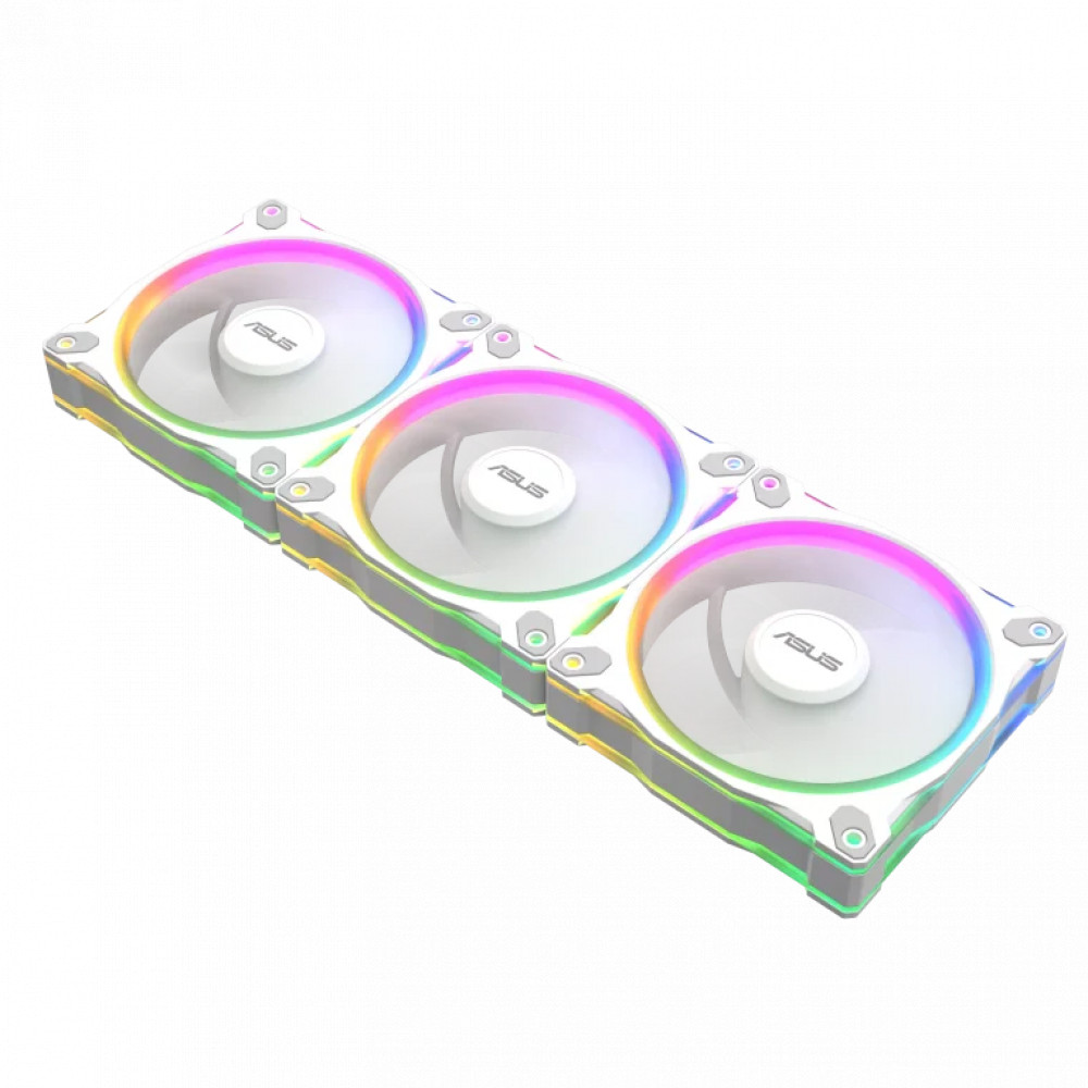 Система охлаждения Asus PRIME MR120 FAN ARGB REVERSE WHITE 3IN1 Для системного блока - миниатюра 3