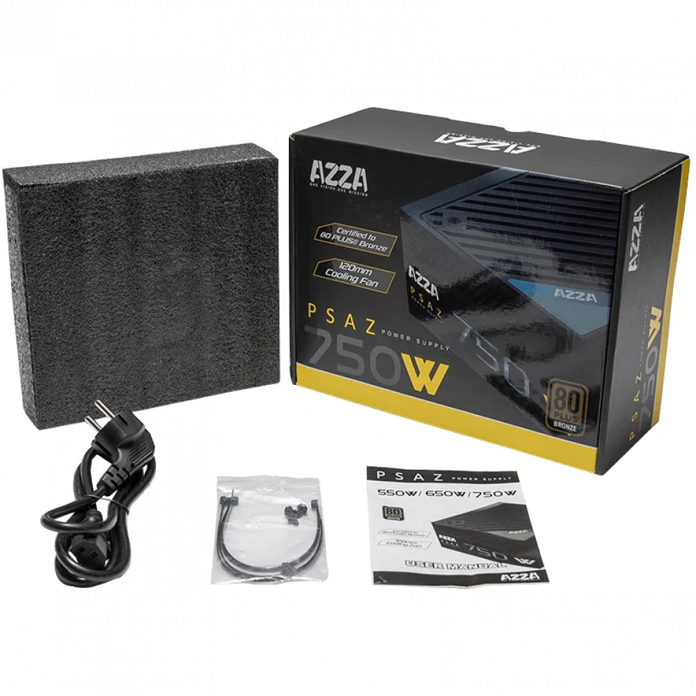 Блок питания AZZA PSAZ-750W 750 Вт - миниатюра 3