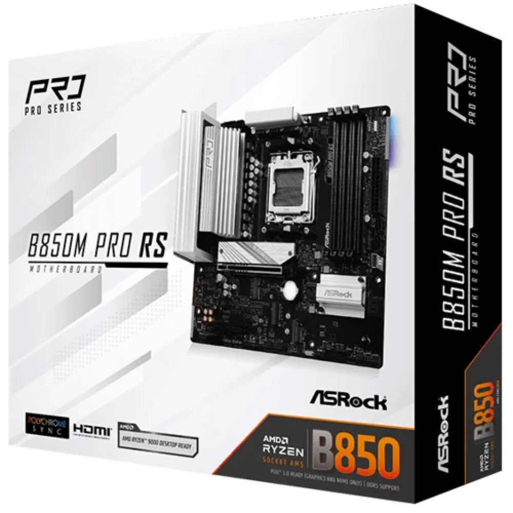 Материнская плата ASRock B850M PRO RS Micro-ATX, AMD AM5 - миниатюра 4