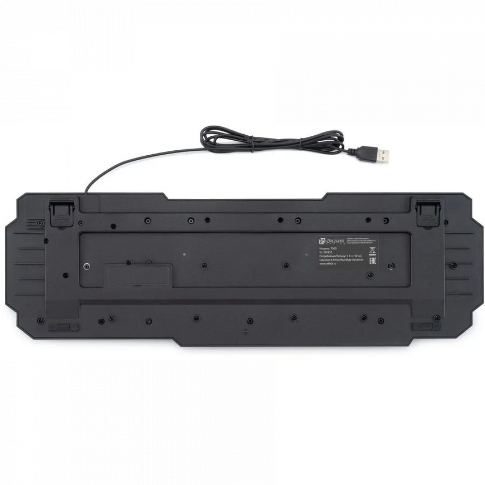 Клавиатура Oklick 750G FROST WAR 337452 Проводная, USB - миниатюра 5