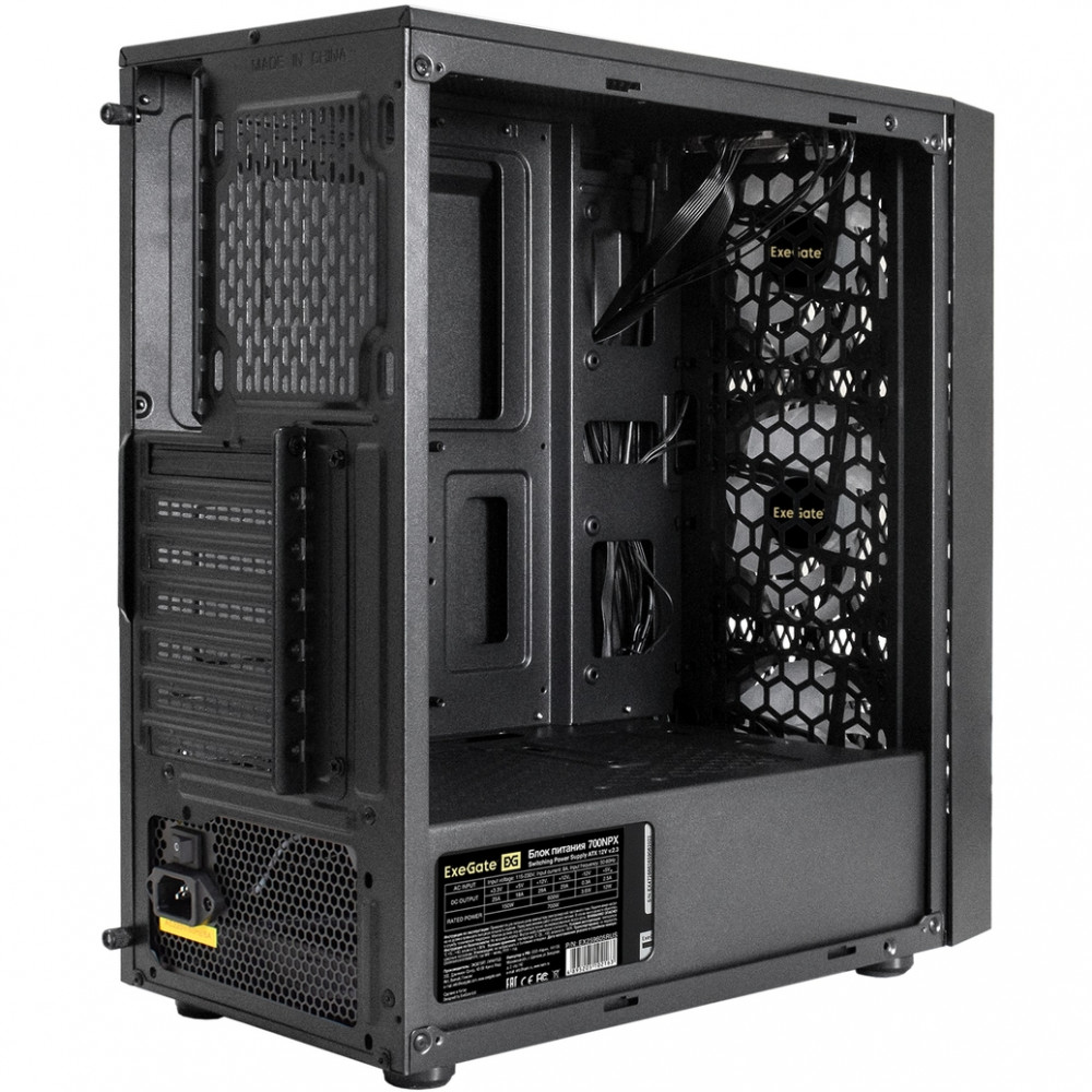 Корпус ExeGate EVO-8243-NPX700 EX293019RUS Mid-Tower - миниатюра 2