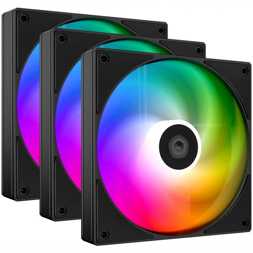 Система охлаждения ID-Cooling AS-120-ARGB-K Trio ID-FAN-AS-120-ARGB-K TRIO Для системного блока — фото товара