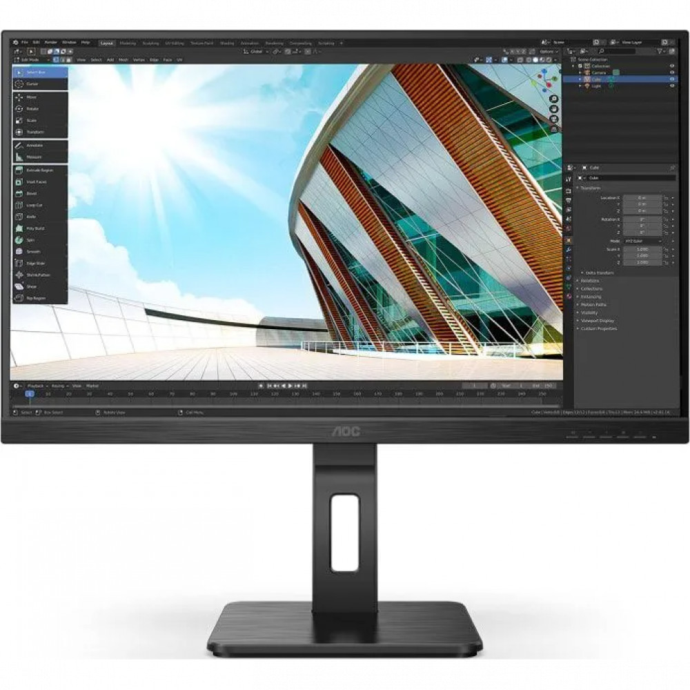 Монитор AOC Q27P2Q 27 ", IPS, Quad HD 2560x1440 (16:9), 75 Гц — фото товара