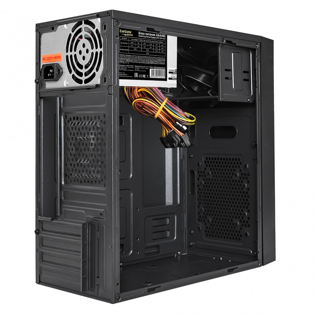 Корпус ExeGate BAA-114U2-AAA400 EX292358RUS Mini-Tower - миниатюра 2