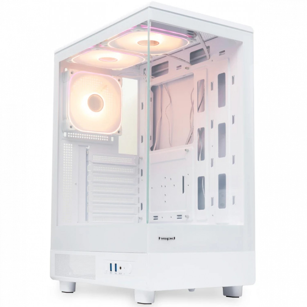 Корпус HSPD F510-TGWH-ARGB White Mid-Tower — фото товара