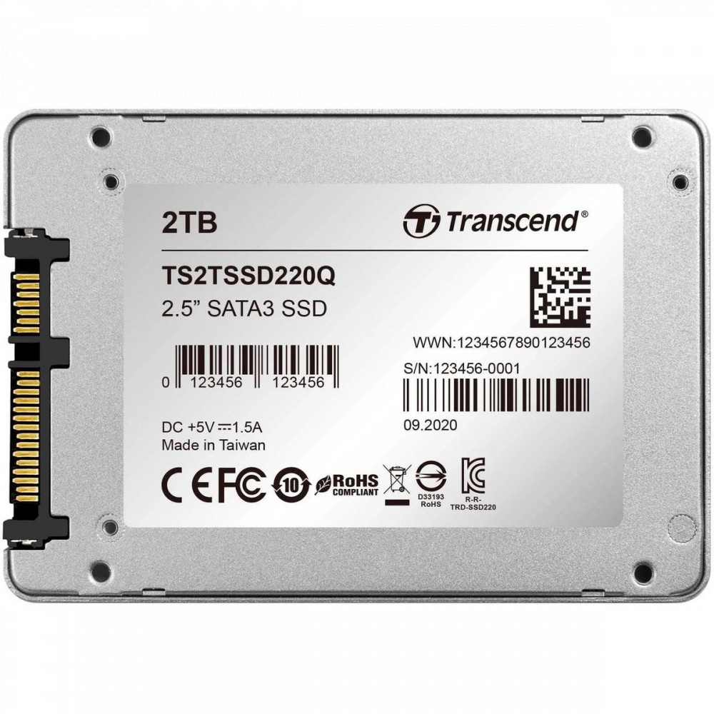 Жесткий диск Transcend SSD220Q TS2TSSD220Q SSD (твердотельные), 2 ТБ, 2.5 дюйма, SATA - миниатюра 4