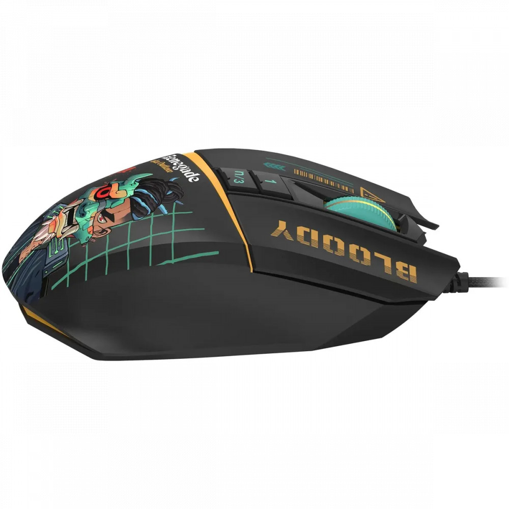 Мышь Bloody W63Max Renegade Black Midnight SAVAGE W63 MAX/ RENEGADE MIDNIGHT ACTIVATED Игровые, Проводная - миниатюра 5