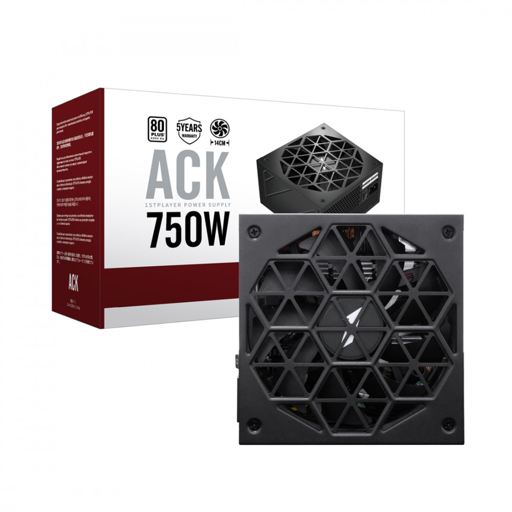 Блок питания 1STPLAYER HA 750W BA7 BK HA-750BA7 BLACK 750 Вт - миниатюра 3