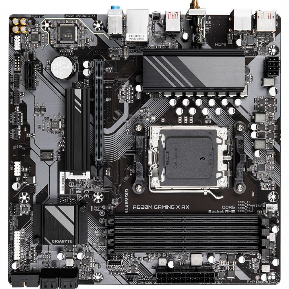 Материнская плата Gigabyte A620M GAMING X AX Micro-ATX, AMD AM5 - миниатюра 4