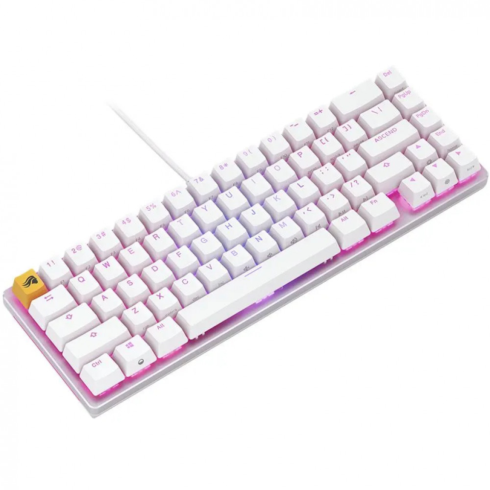 Клавиатура GLORIOUS GMMK2 Compact White GLO-GMMK2-65-FOX-W Проводная, USB - миниатюра 2