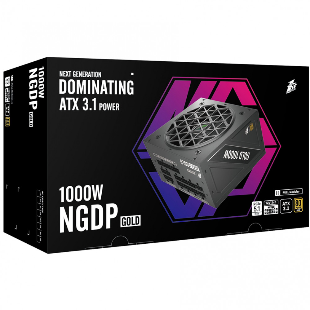 Блок питания 1STPLAYER NGDP 1000W Gold NGDP HA-1000BA4 1000 Вт - миниатюра 3