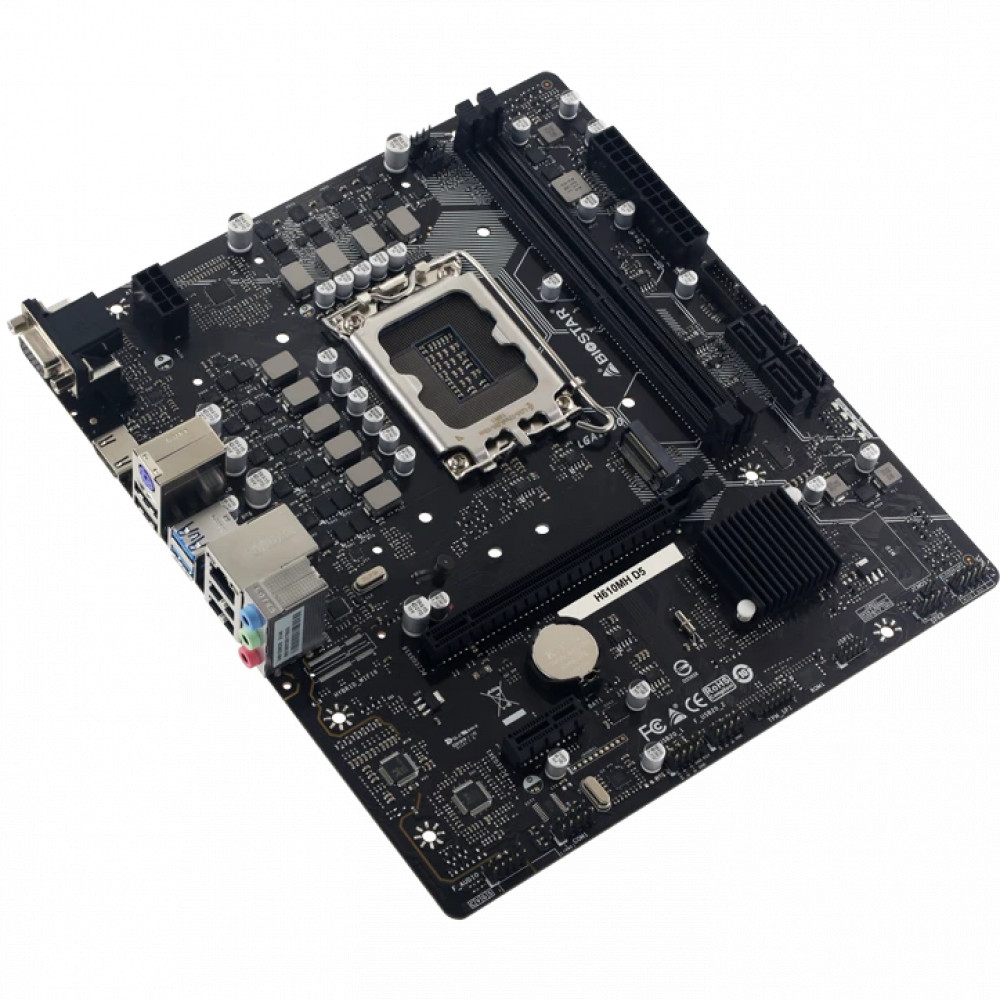 Материнская плата BIOSTAR H610MH D5 Micro-ATX, LGA 1700 - миниатюра 2