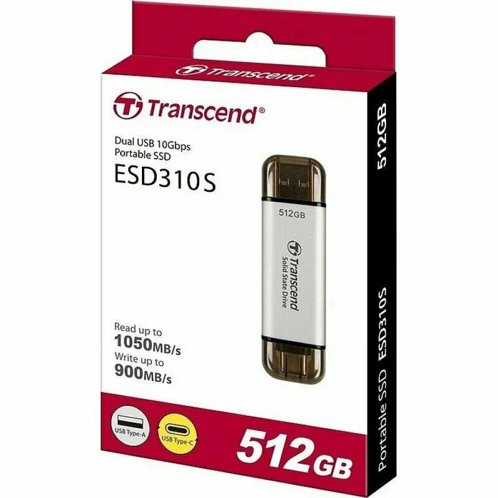Внешние накопители Transcend ESD310S Silver TS512GESD310S 512 Гб - миниатюра 3