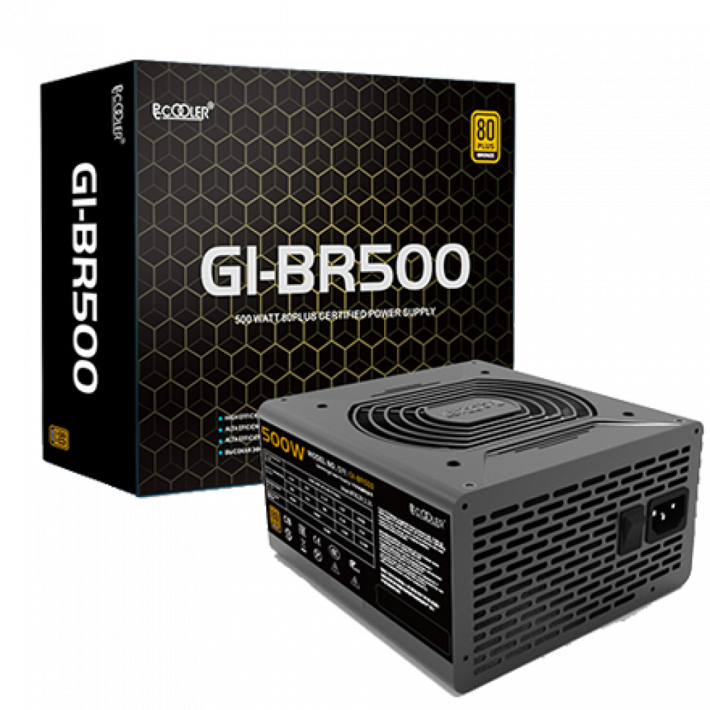 Блок питания PCcooler GI-BR500 500 Вт, 80+ Bronze - миниатюра 2