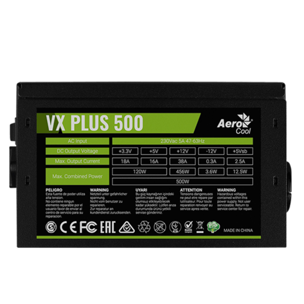 Блок питания Aerocool VX PLUS 500 500 Вт - миниатюра 6