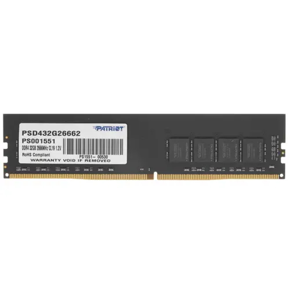 ОЗУ Patriot Signature Line PSD432G26662 DIMM, DDR4, 32 Гб, 2666 МГц — фото товара