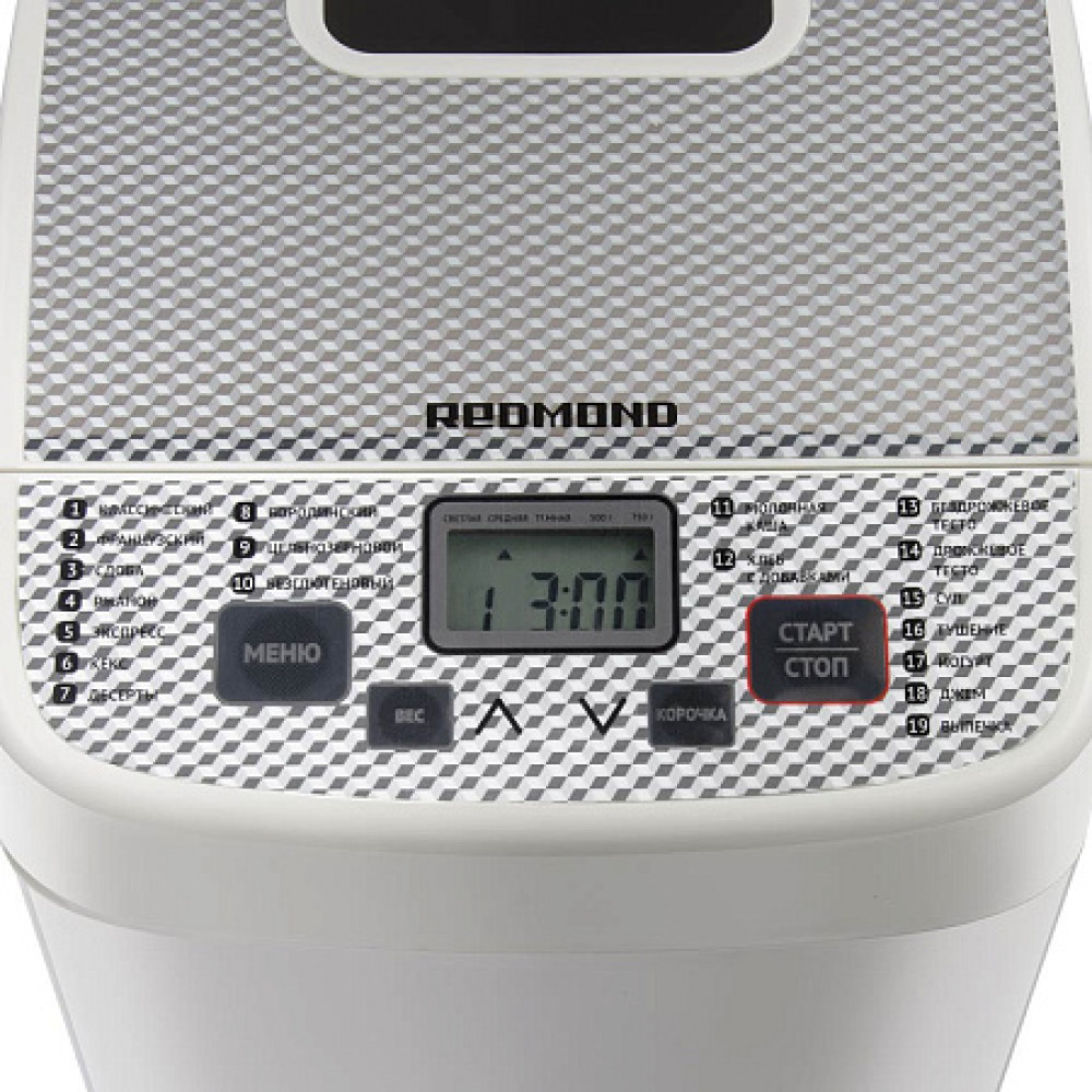 Хлебопечь Redmond RBM-1908 RBM-1908 Белый 450 Вт - миниатюра 2