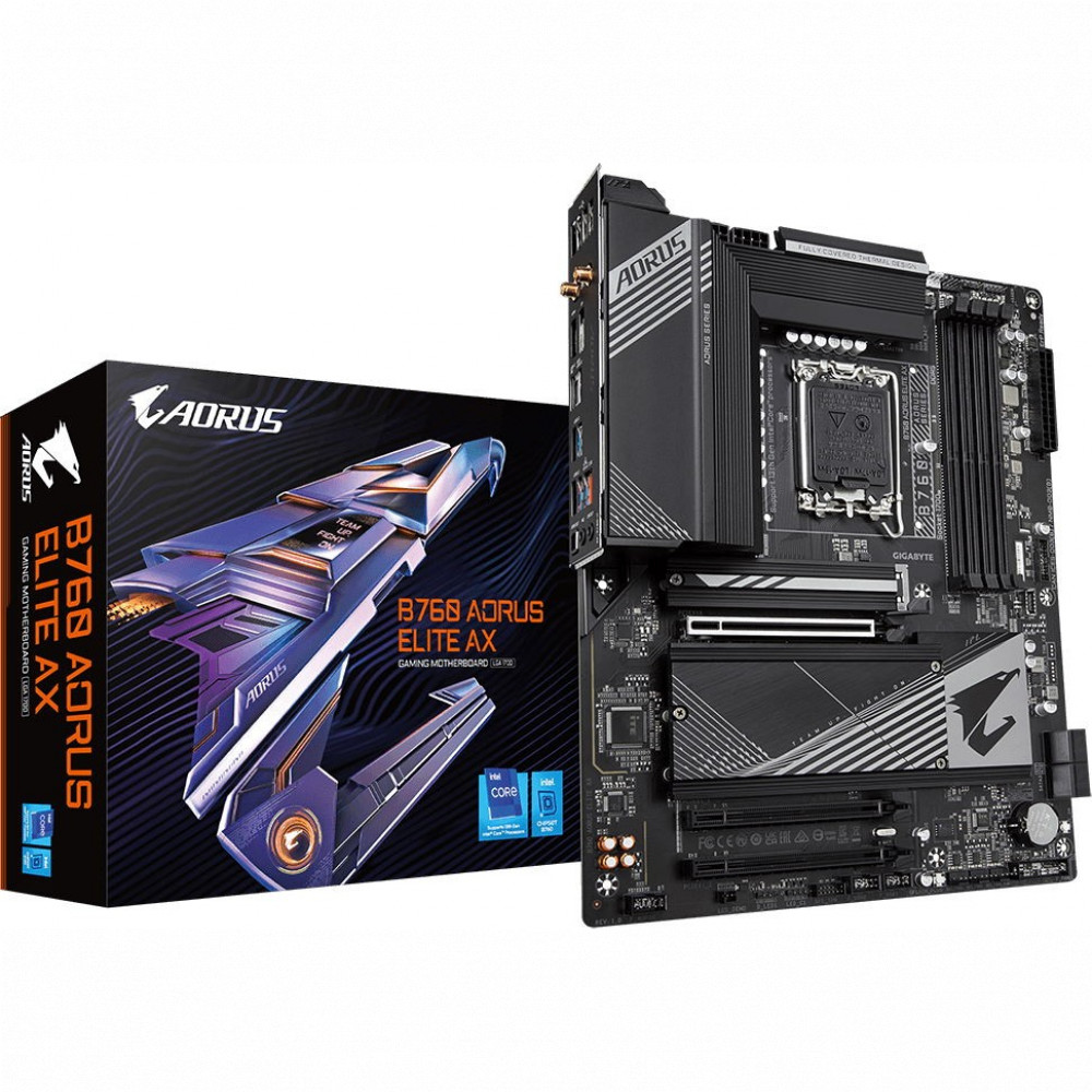 Материнская плата Gigabyte B760 AORUS ELITE AX ATX, LGA 1700 - миниатюра 6