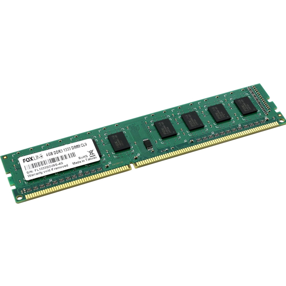 ОЗУ Foxline DIMM 4GB 1600 DDR3 FL1600D3U11SL-4G DIMM, DDR3, 4 Гб, 1600 МГц — фото товара