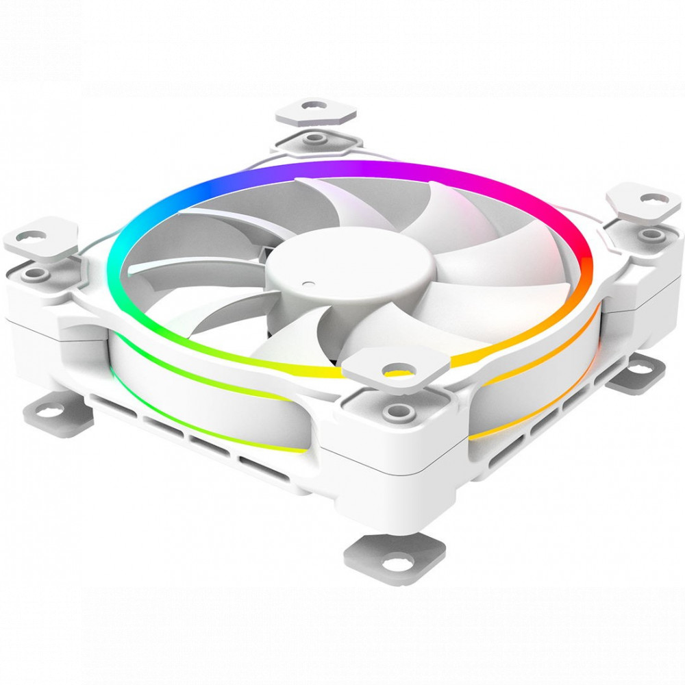 Система охлаждения ID-Cooling ID-FAN-ZF-12025-ARGB-TRIO-SNOW Для системного блока - миниатюра 4