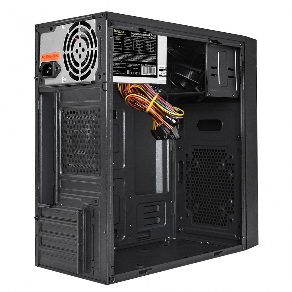 Корпус ExeGate BAA-113U-AAA450 EX292355RUS Mini-Tower - миниатюра 2