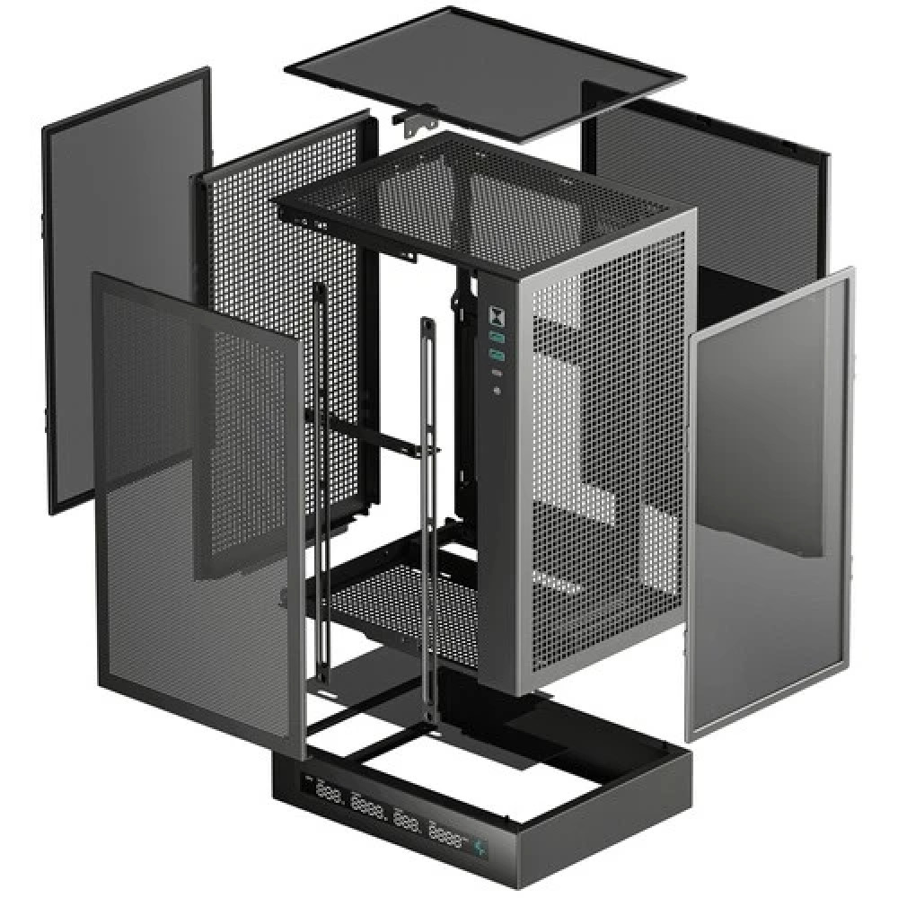 Корпус Deepcool CH170 Digital черный R-CH170-BKNPI0D-G-1 Mini-Tower - миниатюра 4
