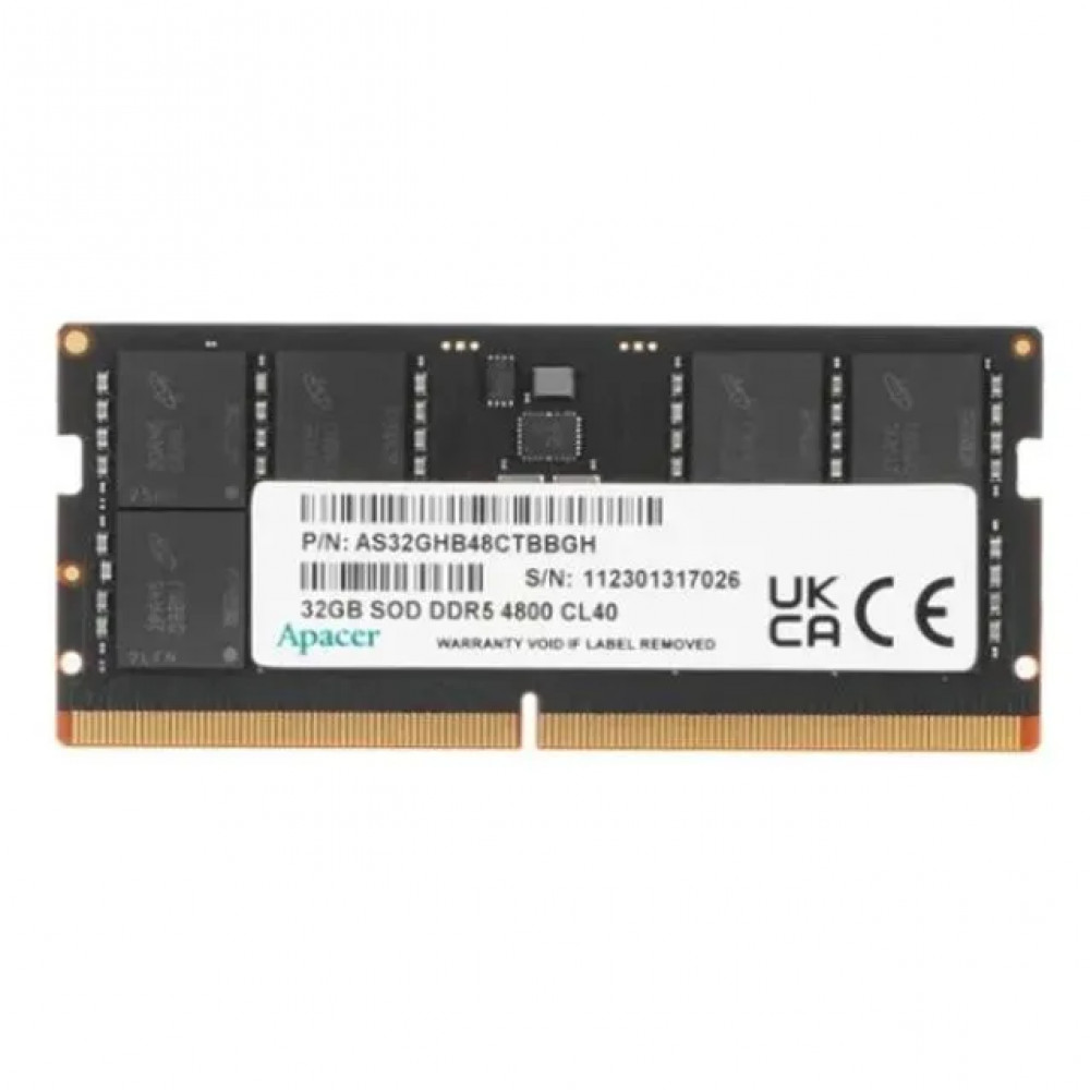 ОЗУ Apacer FS.32G2A.PTH SO-DIMM, DDR5, 32 Гб, 4800 МГц - миниатюра 5