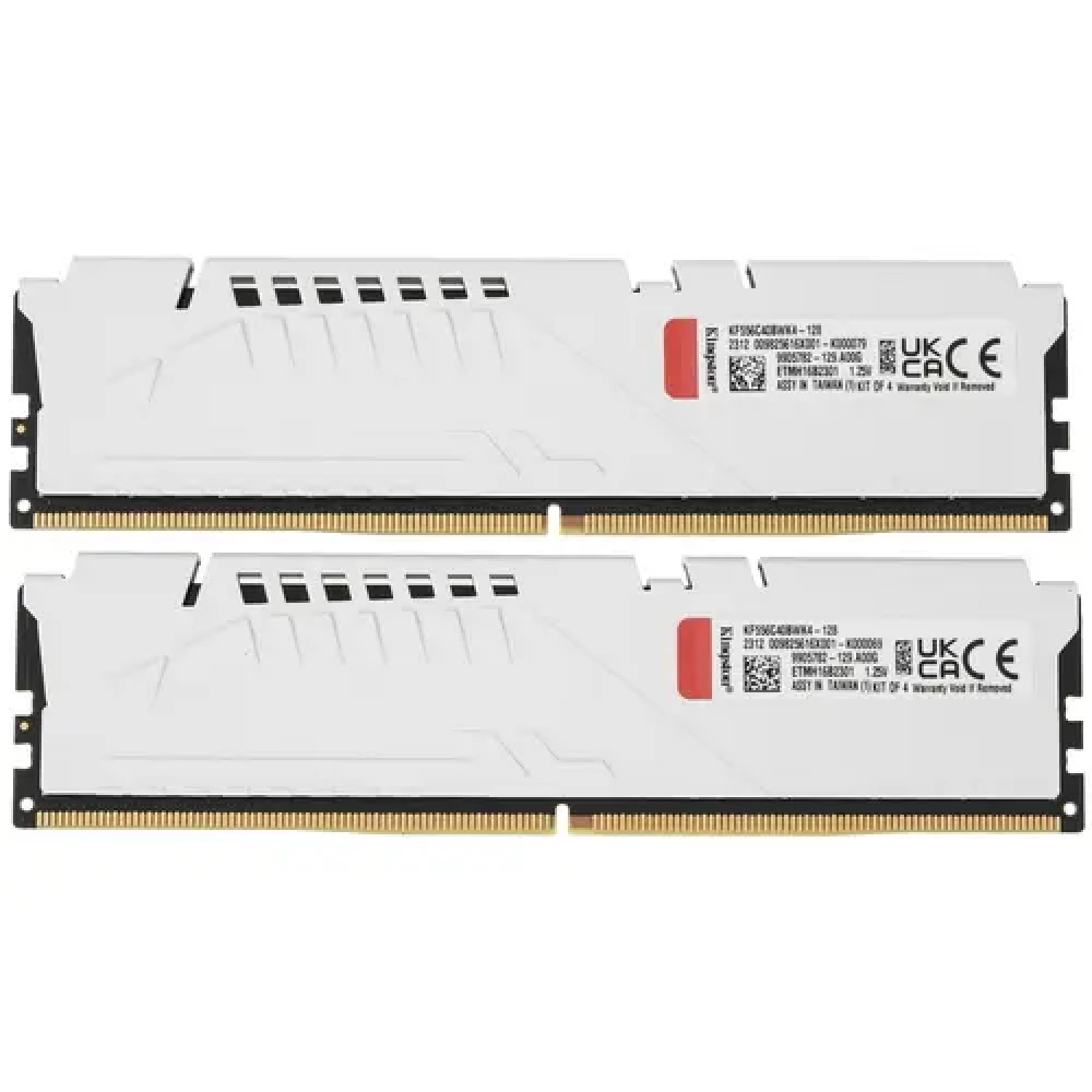 ОЗУ Kingston FURY Beast White KF556C40BWK4-128 DIMM, DDR5, 128 Гб (4 х 32 Гб), 5600 МГц - миниатюра 2