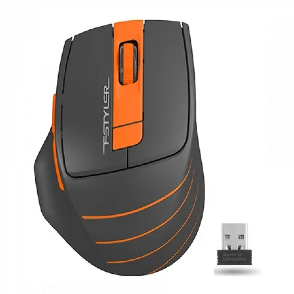 Мышь A4Tech Fstyler FG30S FG30S ORANGE Бюджетные, Беспроводная — фото товара