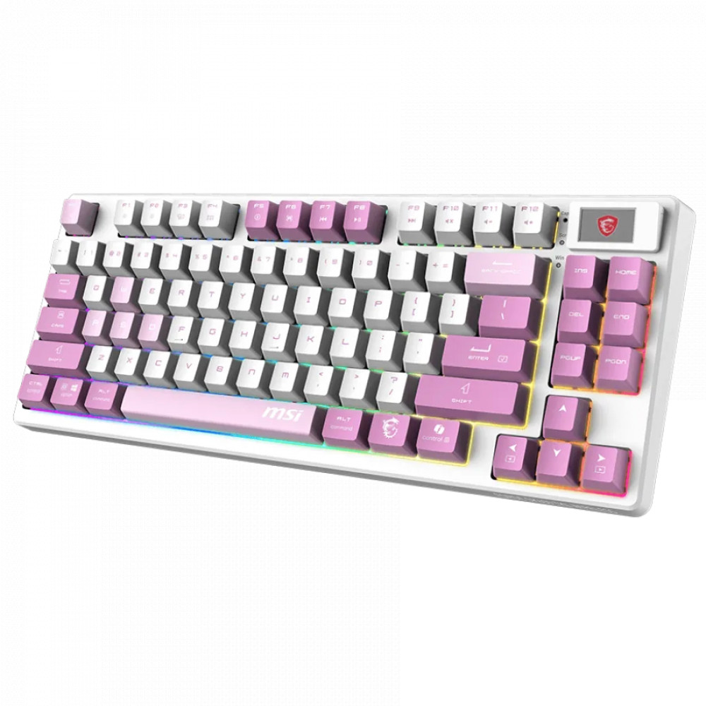 Клавиатура MSI FORGE GK600 TKL W VIOLET RU Беспроводная, USB - миниатюра 4